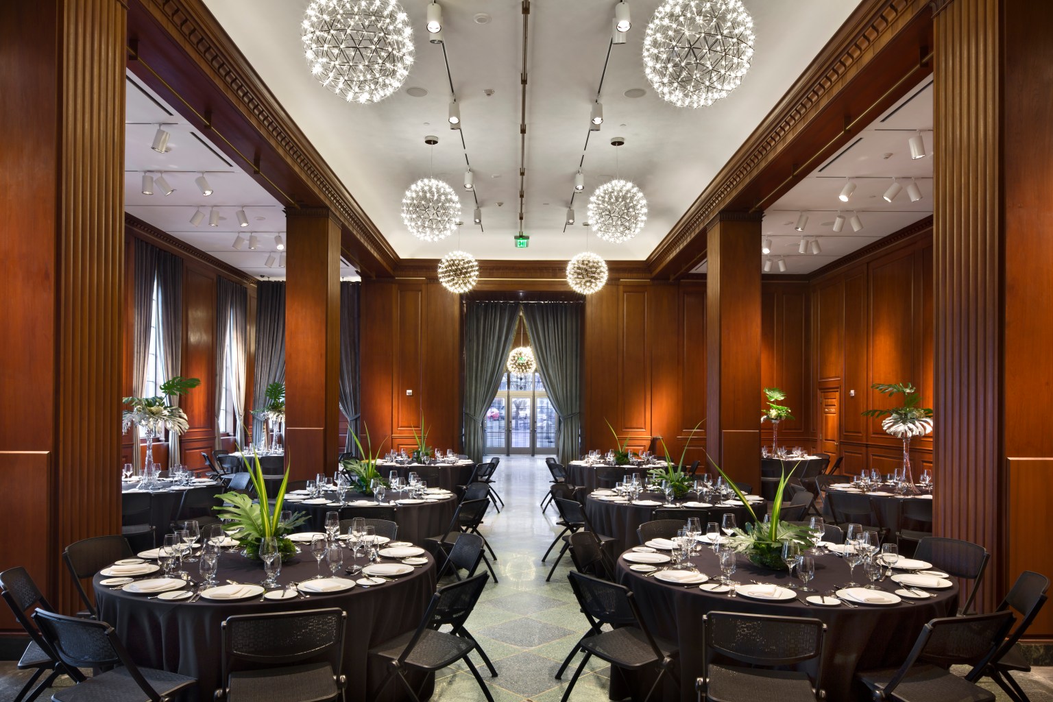 Event space at 21c Museum Hotel Durham